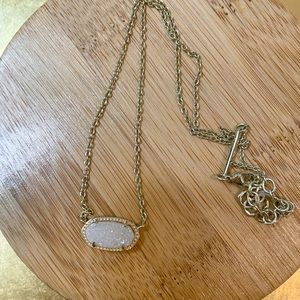Kendra Scott Iridescent Drusy Elisa Necklace